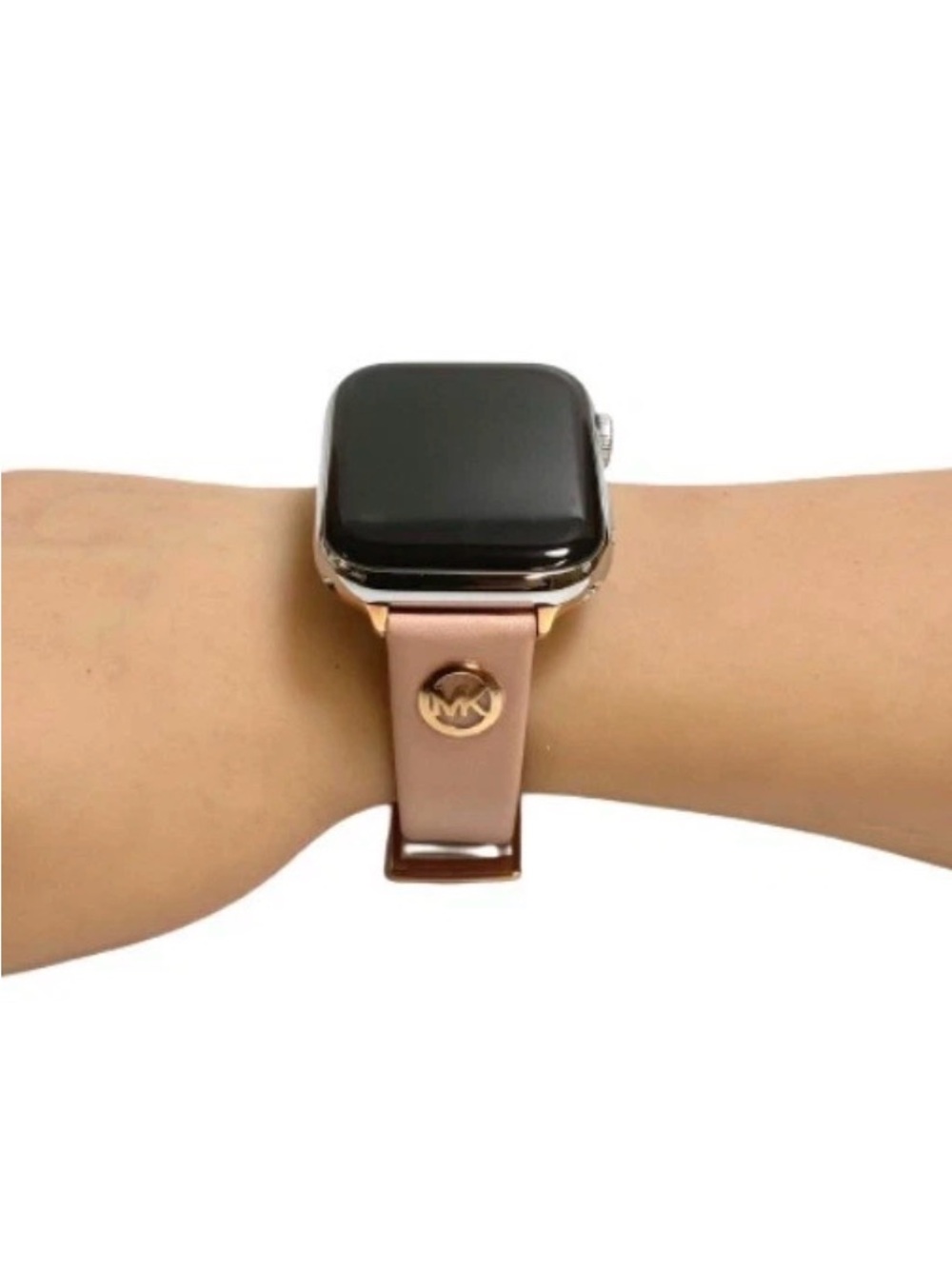 Michael Kors Pink Leather Replacement Smartwatch Band NWT